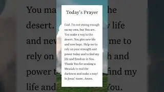 Today's Prayer Spark Reveals the Secret to Unstoppable Faith | Today's Prayer Spark