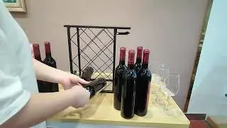 Detachable Countertop Wine Rack With Wooden Top