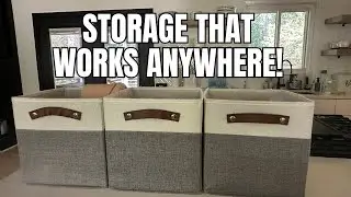 Declutter Your Space with these Foldable Storage Baskets