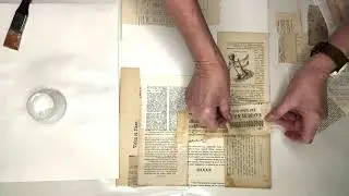 Collage Using Old Posters & Vintage Paper -Video 2