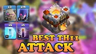 Th11 witch bat slap attack strategy ! best th11 attack strategy in clash of clans