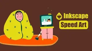 Chill Illustration Process NARRATED | Inkscape Illustration Process