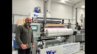 Stretch film machine producing 50kg jumbo roll in Konya ,Turkey