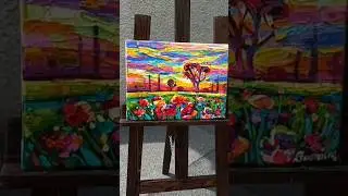 Oil Painting, Italian Art, Art gallery, Olio su tela, Paesaggio, Quadro originale,Love Painting,Arte