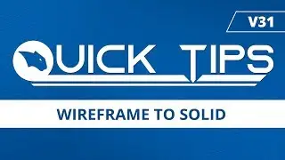 Wireframe to Solid - BobCAD-CAM Quick Tips: V31