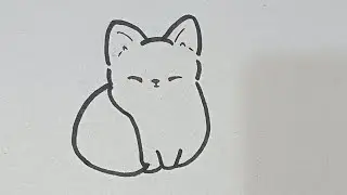 How To Draw Cute Fox🦊||Easy Fox Drawing #fox#art#cute#sketch#drawing#trending#easy#howto#tutorial