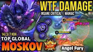 BRUTAL DMG! MOSKOV BEST BUILD 2022 | TOP GLOBAL MOSKOV GAMEPLAY | MOBILE LEGENDS✓