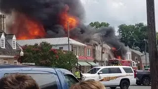 Breaking: 'Major fire' in Tappahannock burns buildings on Prince Street