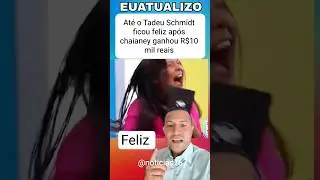 At&eacute; o Tadeu Schmidt ficou feliz ap&oacute;s chaianey ganhou R$10 mil reais #bbb26 #bbb #reality