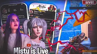 🔴 BGMI LIVE - [Custom Room/Rank Push/TDM] with Mistu! 🎮#girlgamer #shortsfeed #bgmilive
