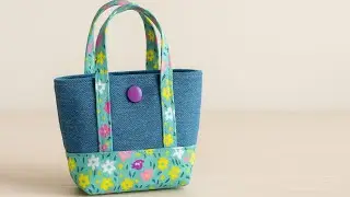 Mini Earphone Bag &ndash; Cute and Easy to Sew Denim Pouch