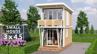 Desain Rumah 3 x 4.5 Meter | Mungil Tapi Fasilitas Komplit | Small House | Modern Minimalis
