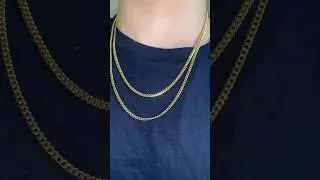 Are Hollow Miami Cuban Links Worth Buying? Compared to a Solid 3mm Chain🔥 14k Gold #gold #cuban