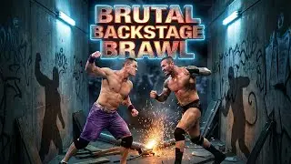Джон Сина против Рэнди Ортона – Жестокая закулисная драка 😱🔥 | Игра WWE