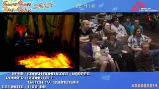 SGDQ 2014 - Crash Bandicoot: Warped - SSBMSTUFF - Speedrun