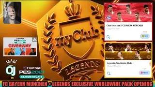 BAYERN MUNCHEN + LEGENDS WORLDWIDE PACK OPENING PES 2021 MOBILE (LIVE CAM). 
