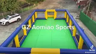 60ft by 17ft inflatable soccer field