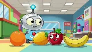 Funny Fruits Ki Robot Class | Kids Learning & Masti Video 🤖🍎🥭