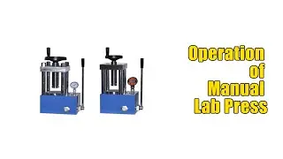 Operation of Manual Lab Hydraulic Press