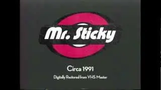 Винтажная реклама ролика для чистки одежды Mr. Sticky Lint Roller &mdash; ретро