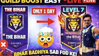 free fire live guild test 1v1 custom rom BG Boss live and rank push CS rank grandmaster