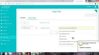 Admin - Manage Task Types & Task Sub Types - onfield Employee Attendance & Employee Tracking App