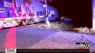 Truck struck by train in Texarkana, Ark.