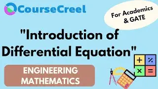 Introduction of Differential Equation || Engineering Mathematics || GATE || ESE