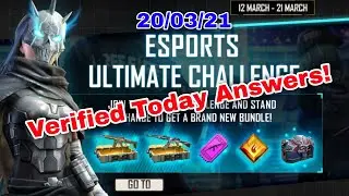 Esports Ultimate Challenge Today Answers | Mokka Gamer Da | MGD_YT | Free Fire