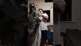Unboxing Lunging Woman Animatronic