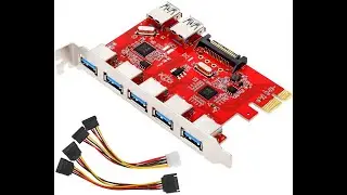 MoKo PCI E 7 Ports USB 3 0 Expansion Card
