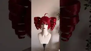 Kasane Teto &bull; Utau (PART 2) #wig #cosplay #wigstyling #wigmaking #teto #kasane #vocaloid #utau
