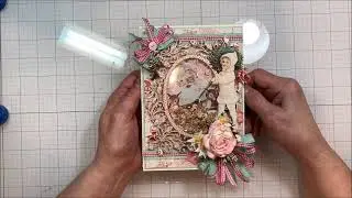 How to Create a Shabby Chic Christmas Shaker Frame & Reneabouquets Unboxing Video