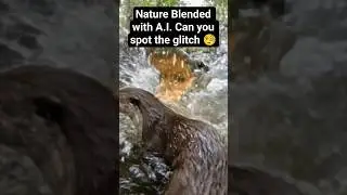 The Death of the Nature Doc? 🦦🎥 real nature lovers can find the glitch! #ai #wildlife #otter #animal