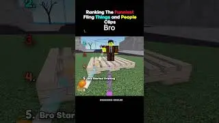 Ranking Roblox Fling Things and People Funny Moments