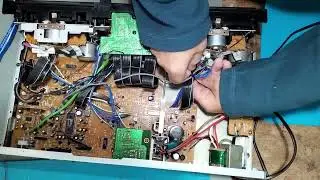 onkyo TA W450 double cassette deck repair