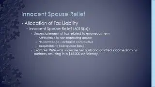 Innocent Spouse Relief - How Much Relief Do I Get?