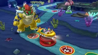 Mario Party 10 Bowser Party #565 Peach, Mario, Spike, Toad Whimsical Waters Master Difficulty