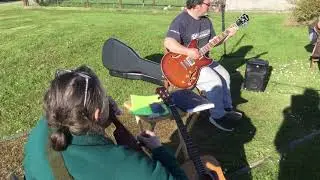&rsquo;All right now&rsquo; Donnie Mackay at Stornoway Outdoor Music and song session. June 2021