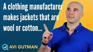 A clothing manufacturer makes jackets that are wool or cotton DS14569