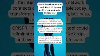 Science and Technological Innovations