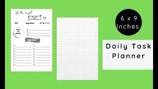 How to create daily task planner 6 x 9 inches with powerpoint