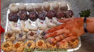 بعجين  واحد أنحضروا  5 أشكال واعرين 🥰con una masa se puede hacer 5 tipos de dulces marroquís ricos