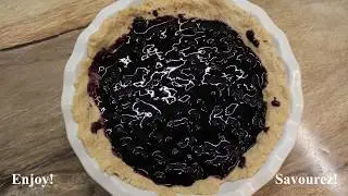 Blueberries pie / Tarte aux bleuets