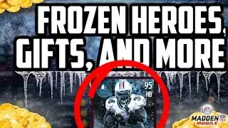 FROZEN HEROES, GIFT OPENING, AND SET INVESTING TIPS FOR THE MADDEN MOBILE 17 CHRISTMAS UPDATE!!
