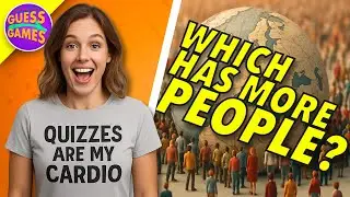 🌍 Battle of the Populations: Can You Guess the Bigger Country? 🤔 Comment & Win! ✨ #quiz #population