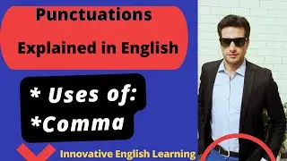 Punctuation Lec# 4 in English: Comma & the uses of comma. #uses #how # punctuation #types #comma