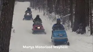 Sleds Departing To Start The 2024 Constance Bay Old Sled Run