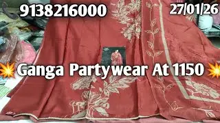 💥 Ganga Partywear At 1150 Only💥||All Types Of Fabric||Stock Clearance MahaSale || Ganga Mix Variety