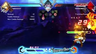 BLAZBLUE CROSS TAG BATTLE Yang Air Juggle Combo
